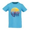 Blue Seven shortsleeve blauw beach boys