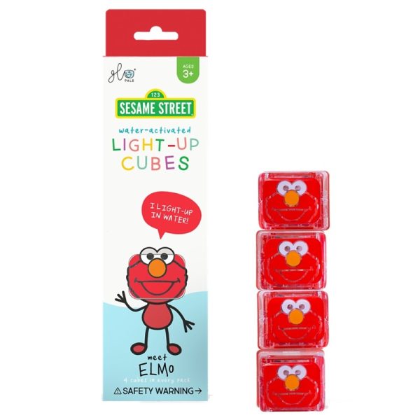 Glo Pals Sesamstraat glo pal Elmo 4pc