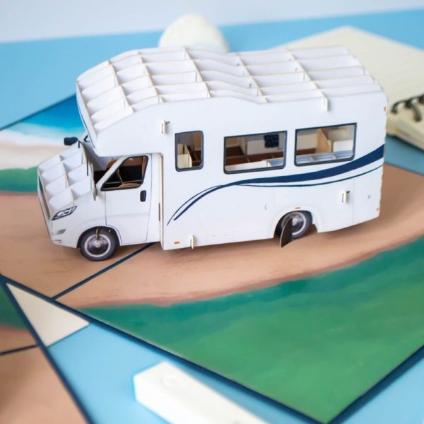 Papercrush pop-up kaart camper links