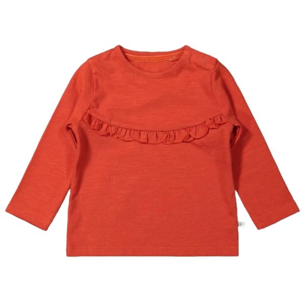 DHLS12 Ducky Beau longsleeve ruches red clay