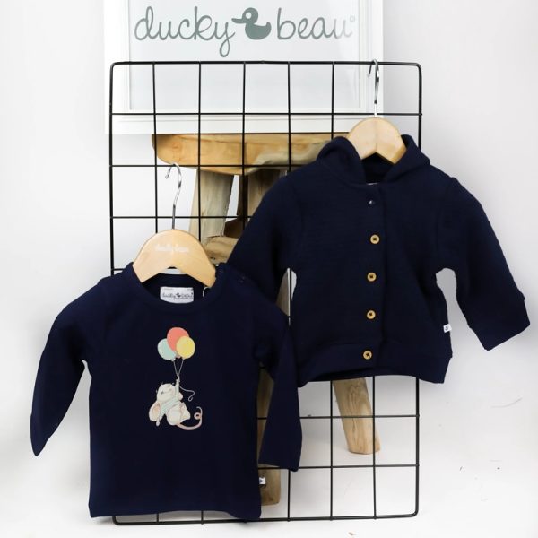 NOLS03 Ducky Beau longsleeve muis navy sfeerfoto