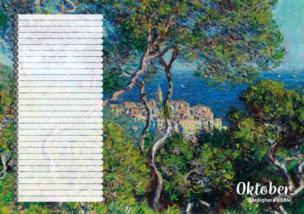 Studio Colori verjaardagskalender de mooiste schilderijen van Monet Bordighera