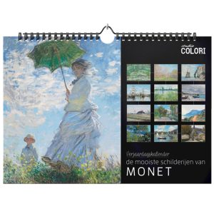 Studio Colori verjaardagskalender de mooiste schilderijen van Monet voorkant