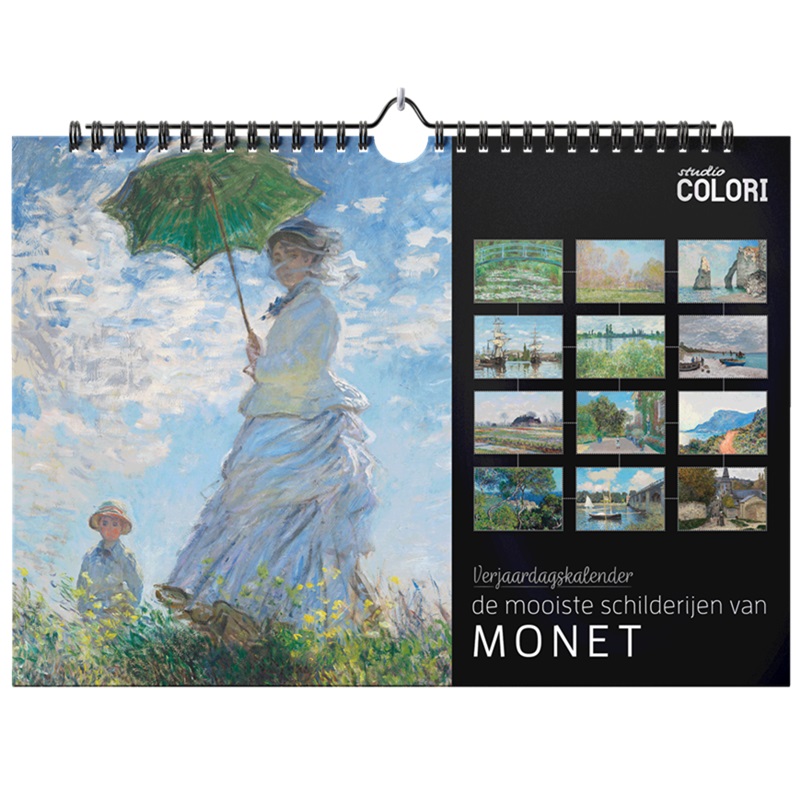 Studio Colori verjaardagskalender de mooiste schilderijen van Monet voorkant