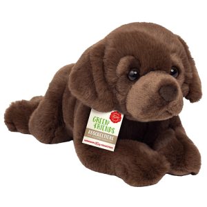 919803 Hermann Teddy Collection knuffel Labrador liggend chocoladebruin