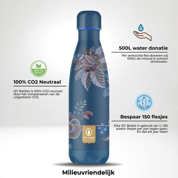 IZY Bottles thermosfles Pip Studio CeCe Fiore milieuvriendelijk