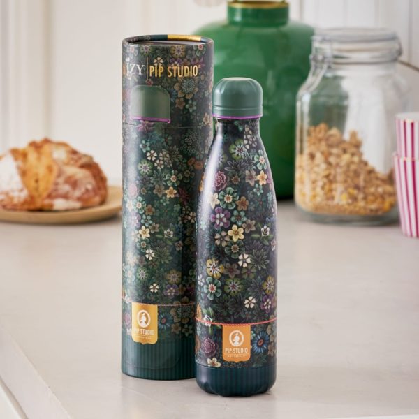 IZY Bottles thermosfles Pip Studio Tutti i Fiore sfeerfoto fles op aanrecht