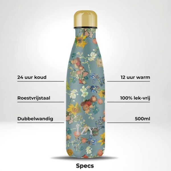 IZY Bottles thermosfles Vincent's Flowers specificaties