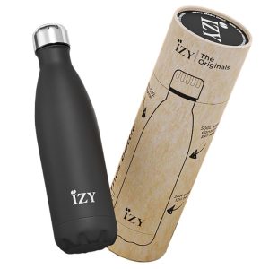 IZY Bottles thermosfles mat zwart