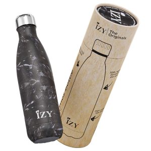 IZY bottles thermosfles marmer zwart