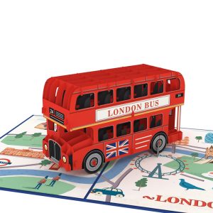 Papercrush pop-up kaart Londense bus