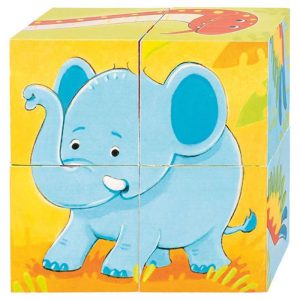 5220291 Goki houten blokpuzzel wilde dieren