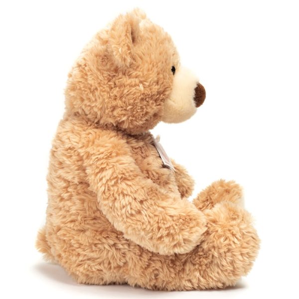 913894 Hermann Teddy Collection knuffel teddy zandkleur zittend 22 cm zijkant