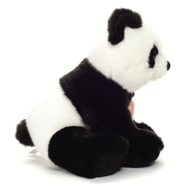 924289 Hermann Teddy Collection knuffel panda zittend 22 cm zijkant