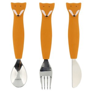 2610580 Trixie siliconen eetset Mr Fox