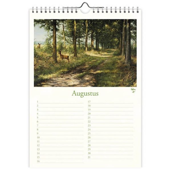 Rien Poortvliet verjaardagskalender natuur augustus