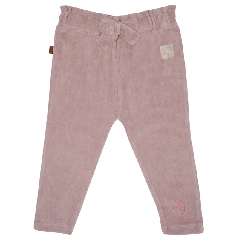 24084002 lange broek velvet roze paloma voorkant