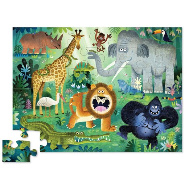 3840714 Crocodile Creek vloerpuzzel wilde dieren puzzel