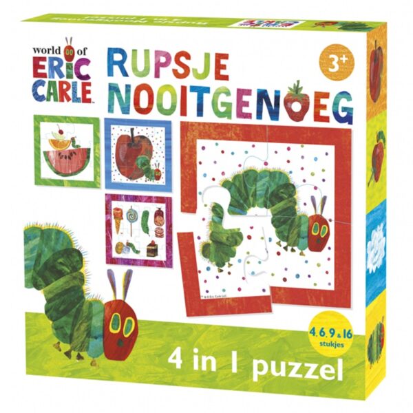 Bambolino Toys Rupsje Nooitgenoeg 4-1 puzzel verpakking