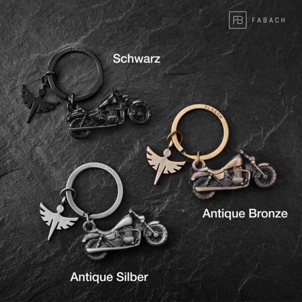 Fabach sleutelhanger beschermengel Chopper verschillende kleuren