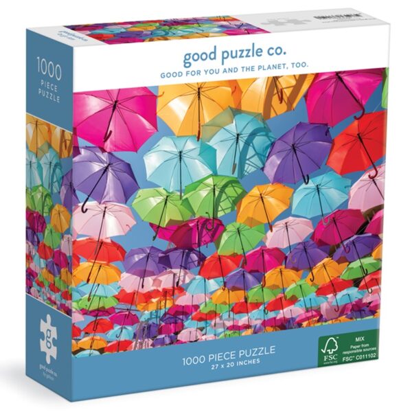 Good Puzzle Co. puzzel Rainbow Umbrellas verpakking