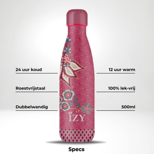 IZY Bottles thermosfles Flower Festival specificaties