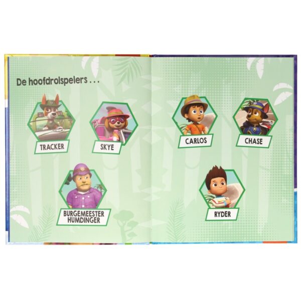 1561071 Paw Patrol leesboek de pups redden de burgemeester de hoofdrolspelers