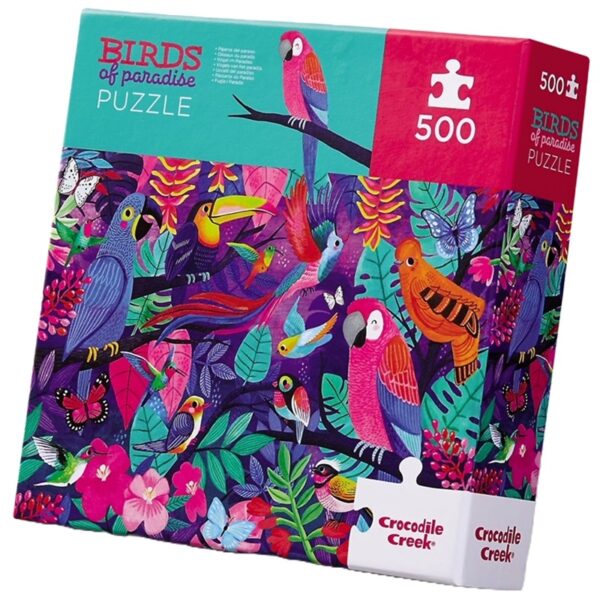 3828860 Crocodile Creek puzzel birds of paradise 500st verpakking