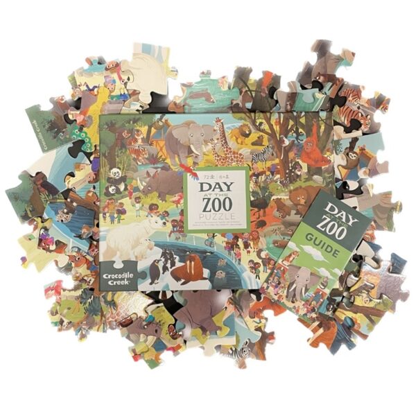 3841632 Crocodile Creek puzzel dag in de dierentuin puzzel